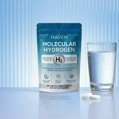 Molecular Hydrogen Tablets Maximum Potency 12 PPM Formula by HAVEN™