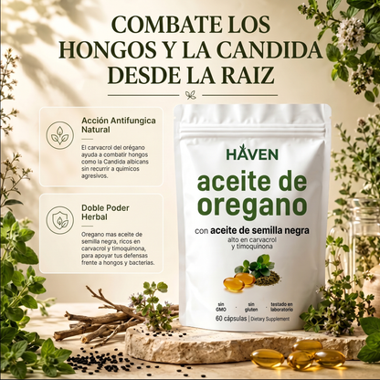 Combate la Cándida, los Hongos y las Bacterias de Forma Natural | Aceite de Orégano y Aceite de Semilla Negra